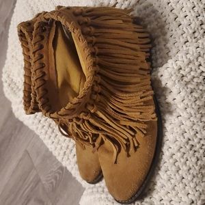 Zara Trafaluc moccasin style boots size 37